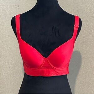 Shapedly Back Smoothing Shaping Red Bra